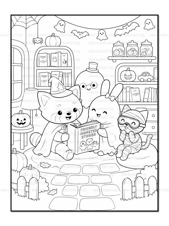 Halloween Fun with Pipo, Lulu & Mimi Coloring Book Vol. 1 - Image 3