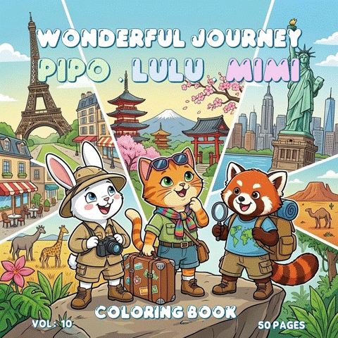 Pipo-Lulu-Mimi-Wonderful-Journey-Coloring-Book-VOL-10